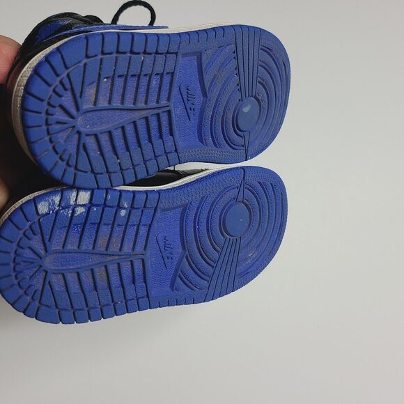 Nike Air Jordan Retro 1 Mid Hyper Royal Blue TD 640735-068 Rare Toddler Size 7C - Picture 7 of 7